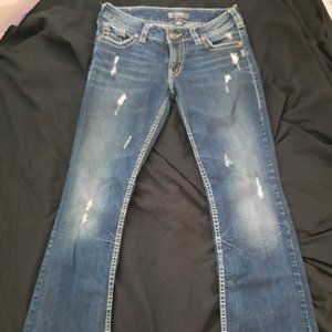 Silver Suki Bootcut Jeans 31